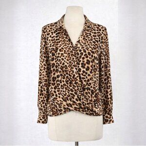 All In Favor Leopard Surplice Wrap Blouse Size M – Boutique Reseller Lot of 4